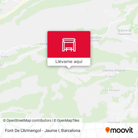 Mapa Font De L'Armengol - Jaume I