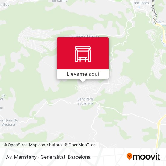 Mapa Av. Maristany - Generalitat