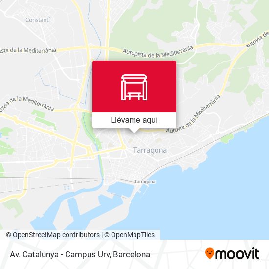 Mapa Av. Catalunya - Campus Urv
