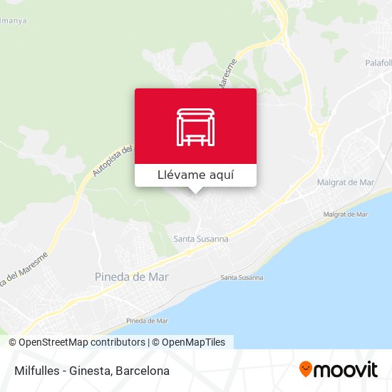 Mapa Milfulles - Ginesta