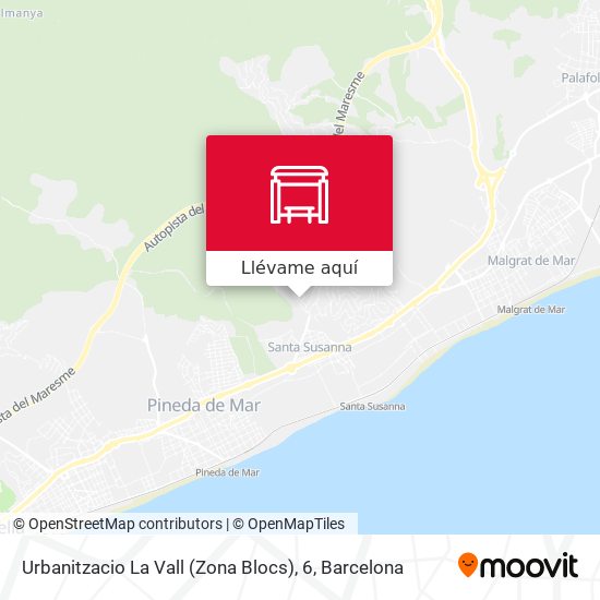 Mapa Urbanitzacio La Vall (Zona Blocs), 6