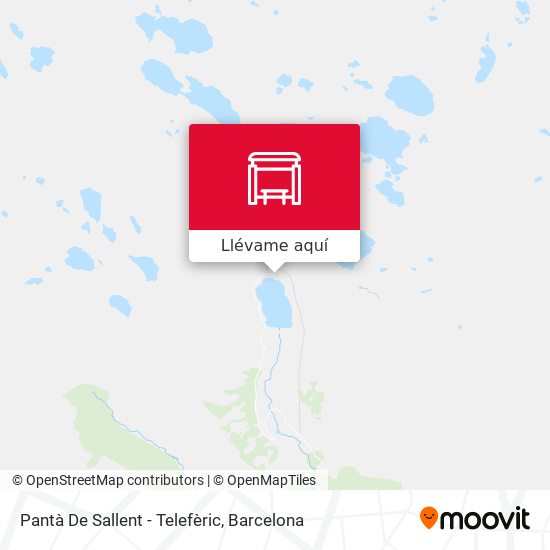 Mapa Pantà De Sallent - Telefèric