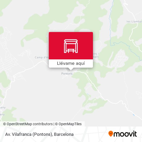 Mapa Av. Vilafranca (Pontons)