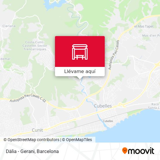 Mapa Dàlia - Gerani
