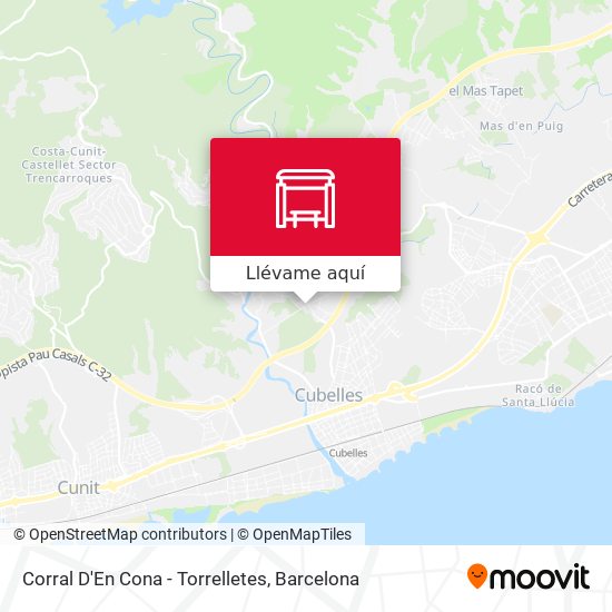 Mapa Corral D'En Cona - Torrelletes