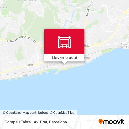 Mapa Pompeu Fabra - Av. Prat