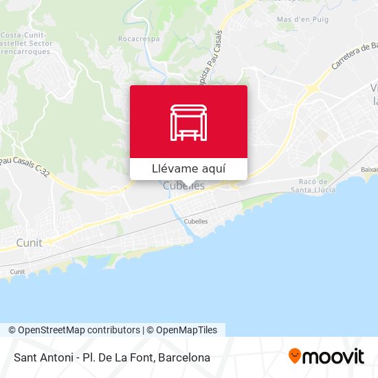 Mapa Sant Antoni - Pl. De La Font