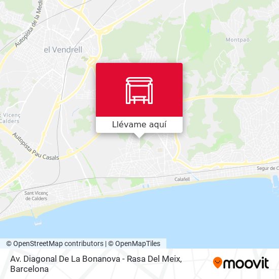 Mapa Av. Diagonal De La Bonanova - Rasa Del Meix