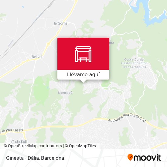Mapa Ginesta - Dàlia