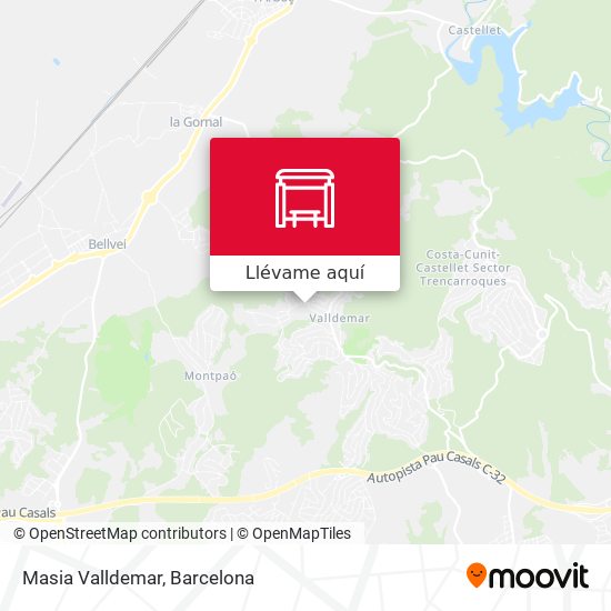 Mapa Masia Valldemar