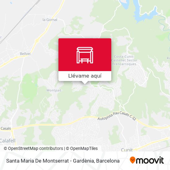 Mapa Santa Maria De Montserrat - Gardènia