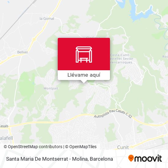 Mapa Santa Maria De Montserrat - Molina