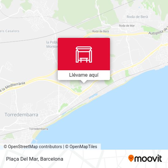 Mapa Plaça Del Mar