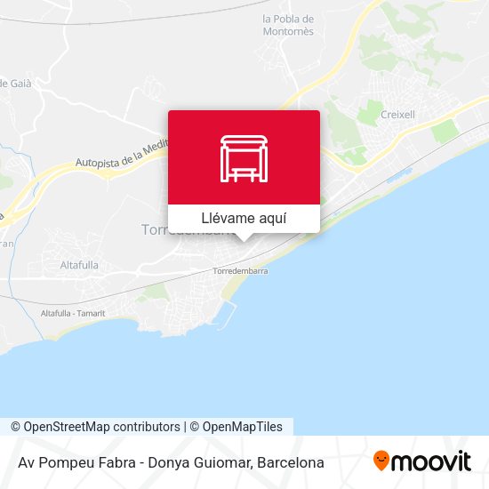 Mapa Av Pompeu Fabra - Donya Guiomar