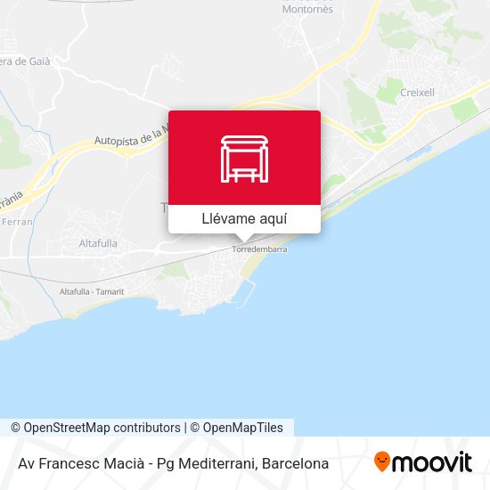 Mapa Av Francesc Macià - Pg Mediterrani