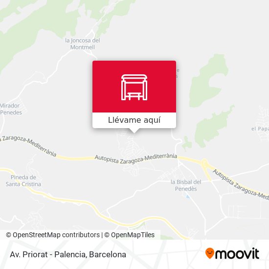 Mapa Av. Priorat - Palencia