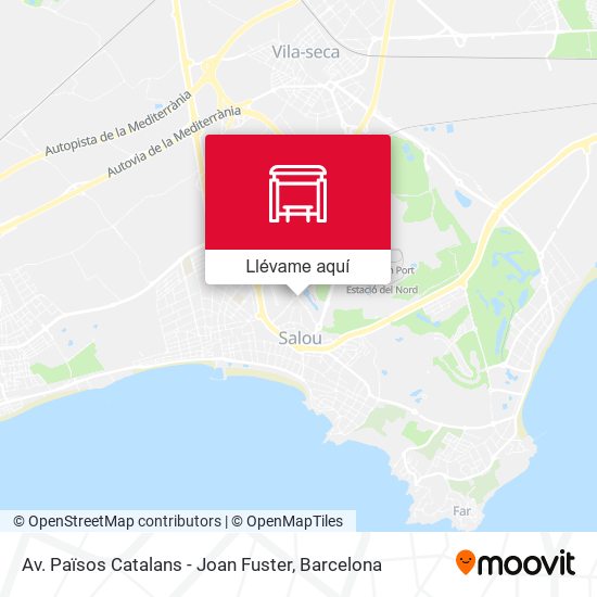 Mapa Av. Països Catalans - Joan Fuster