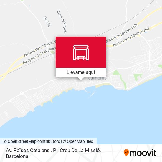 Mapa Av. Països Catalans . Pl. Creu De La Missió