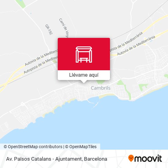 Mapa Av. Països Catalans - Ajuntament