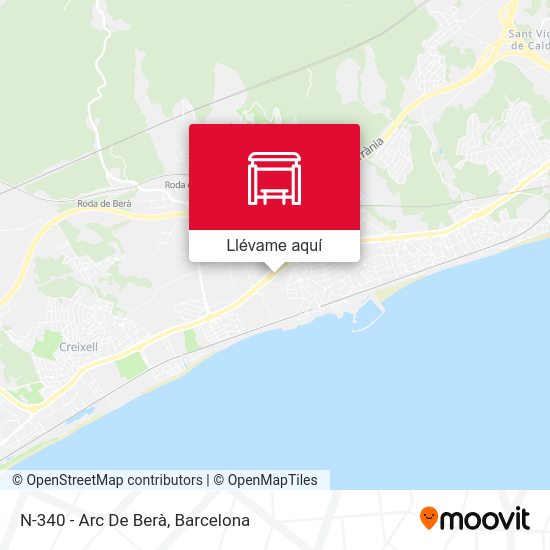 Mapa N-340 - Arc De Berà