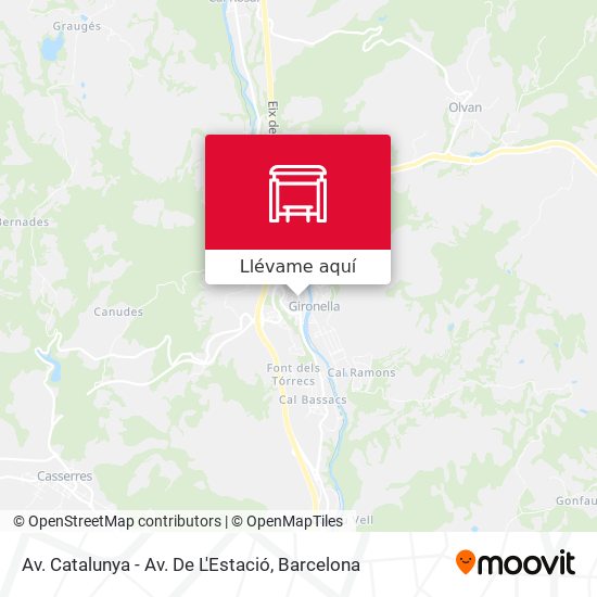 Mapa Av. Catalunya - Av. De L'Estació