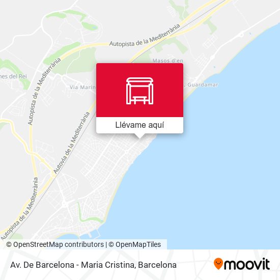 Mapa Av. De Barcelona - Maria Cristina