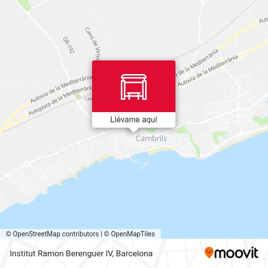 Mapa Institut Ramon Berenguer IV