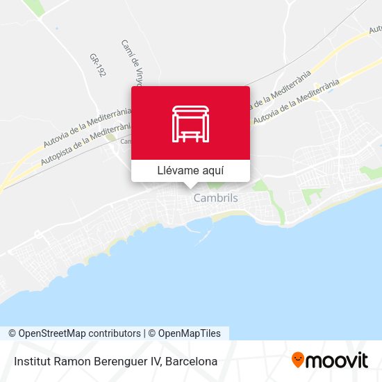 Mapa Institut Ramon Berenguer IV