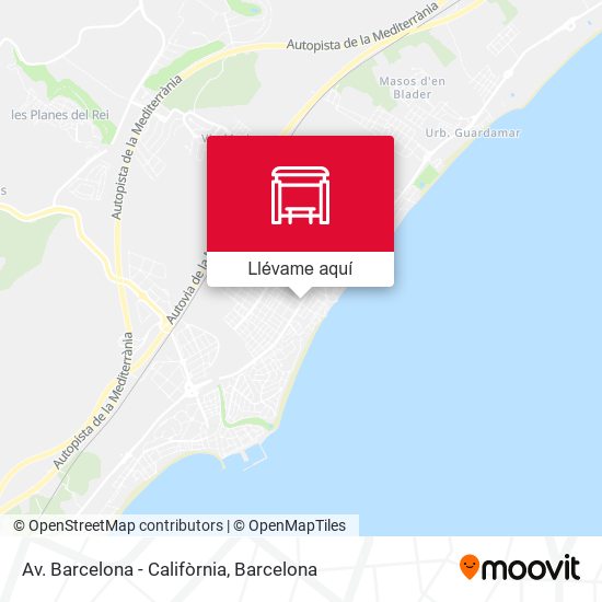 Mapa Av. Barcelona - Califòrnia