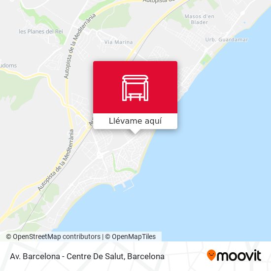 Mapa Av. Barcelona - Centre De Salut