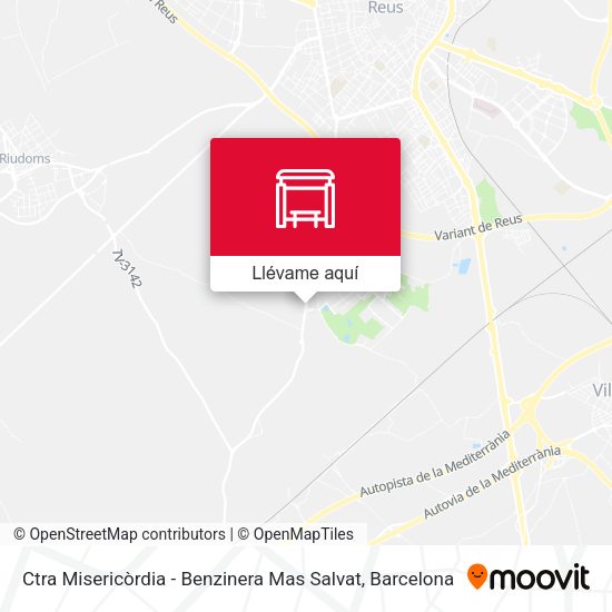 Mapa Ctra Misericòrdia - Benzinera Mas Salvat