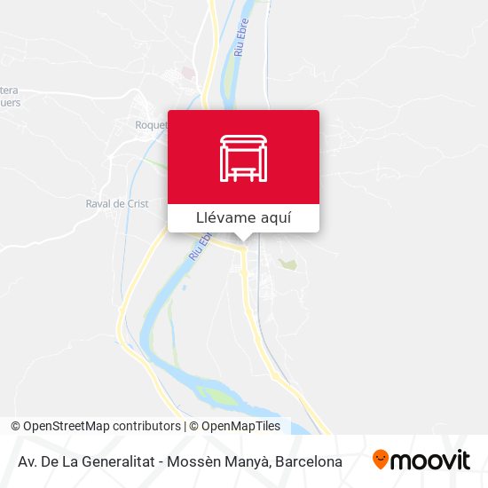 Mapa Av. De La Generalitat - Mossèn Manyà
