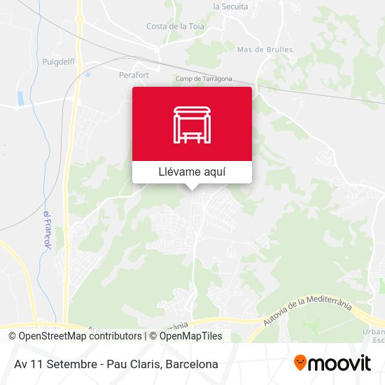 Mapa Av 11 Setembre - Pau Claris