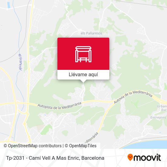 Mapa Tp-2031 - Camí Vell A Mas Enric