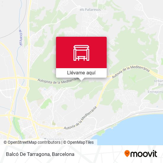 Mapa Balcó De Tarragona