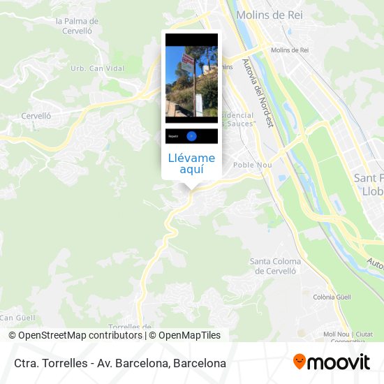 Mapa Ctra. Torrelles - Av. Barcelona
