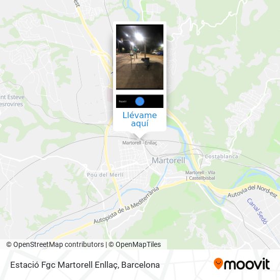 Mapa Estació Fgc Martorell Enllaç