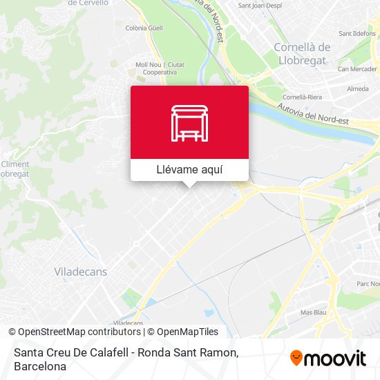 Mapa Santa Creu De Calafell - Ronda Sant Ramon