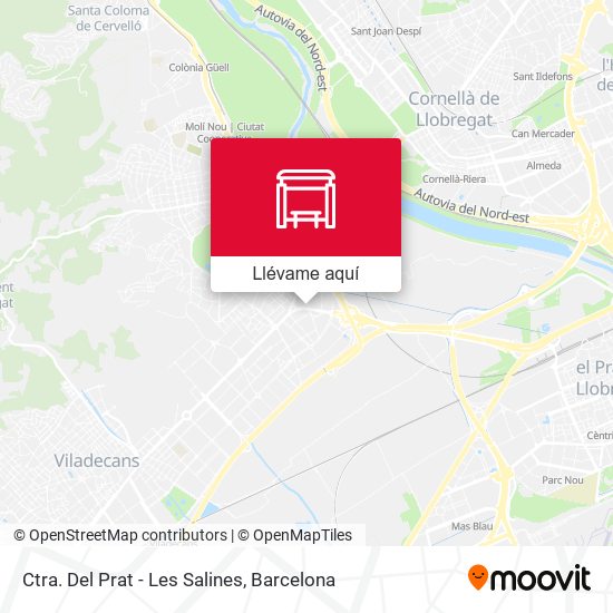 Mapa Ctra. Del Prat - Les Salines