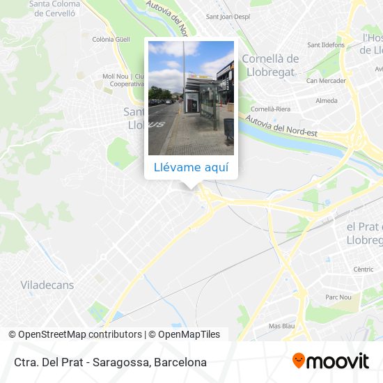 Mapa Ctra. Del Prat - Saragossa