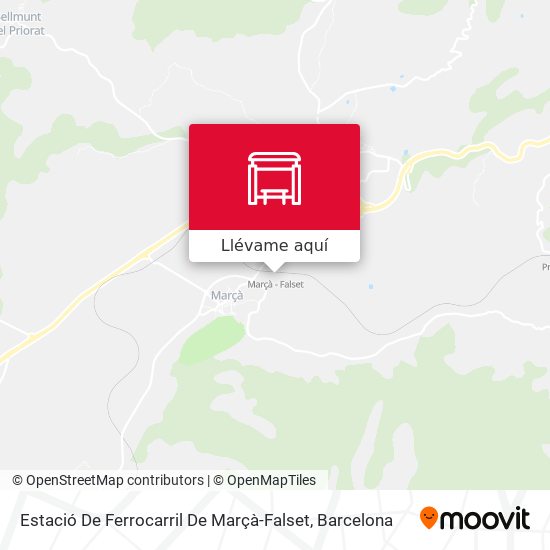 Mapa Estació De Ferrocarril De Marçà-Falset