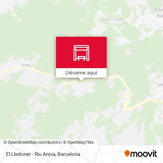 Mapa El Lledoner - Riu Anoia