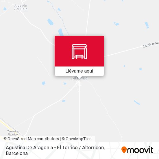 Mapa Agustina De Aragón 5 - El Torricó / Altorricón