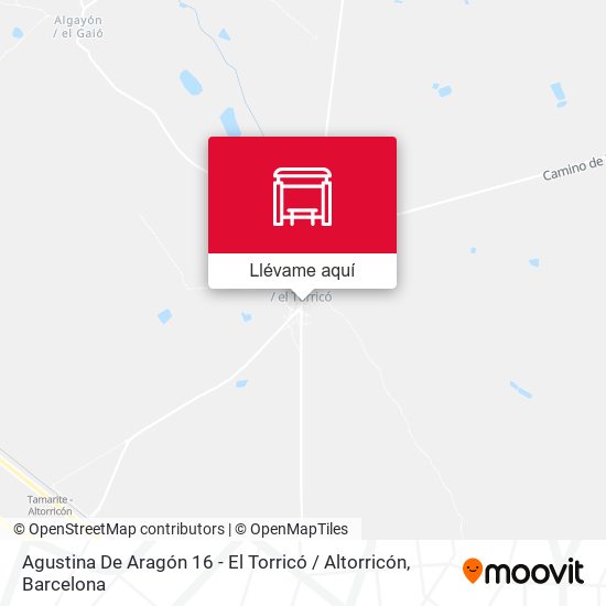 Mapa Agustina De Aragón 16 - El Torricó / Altorricón