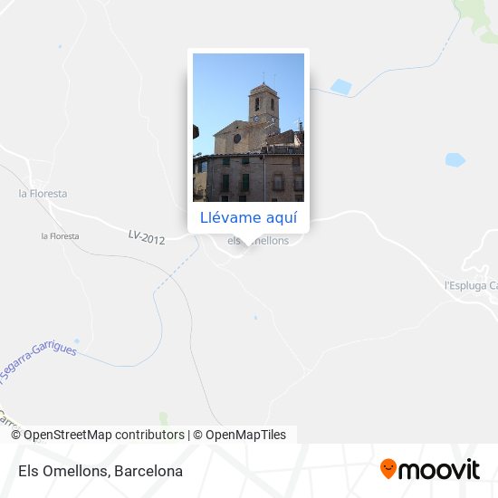 Mapa Els Omellons