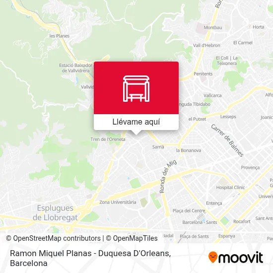 Mapa Ramon Miquel Planas - Duquesa D'Orleans