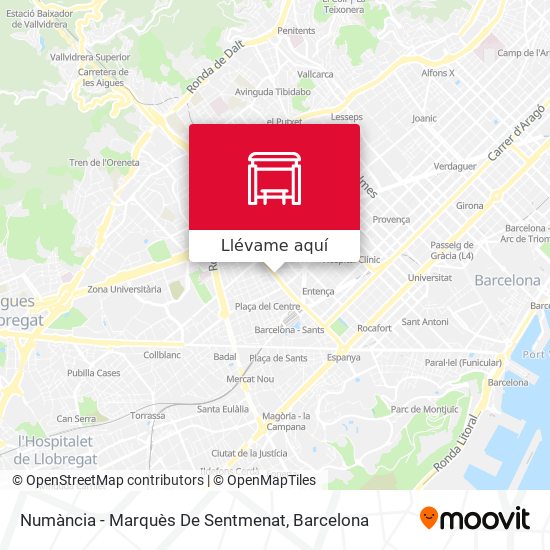 Mapa Numància - Marquès De Sentmenat