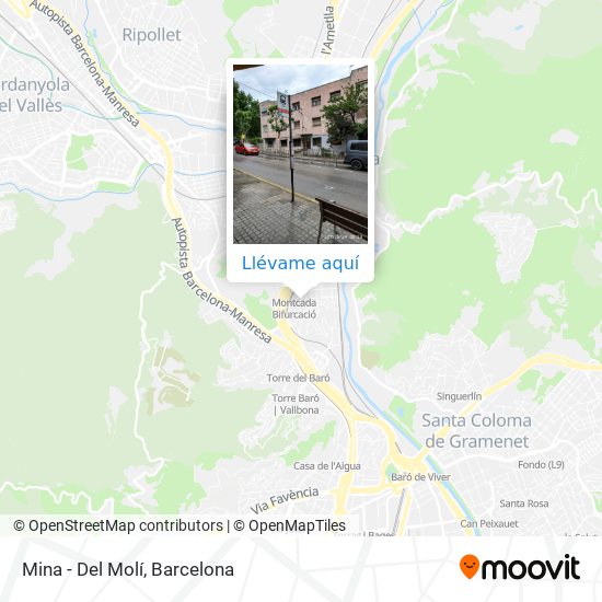 Mapa Mina - Del Molí