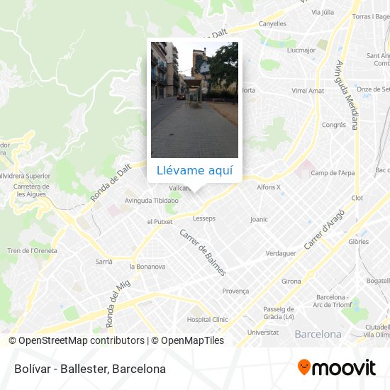 Mapa Bolívar - Ballester