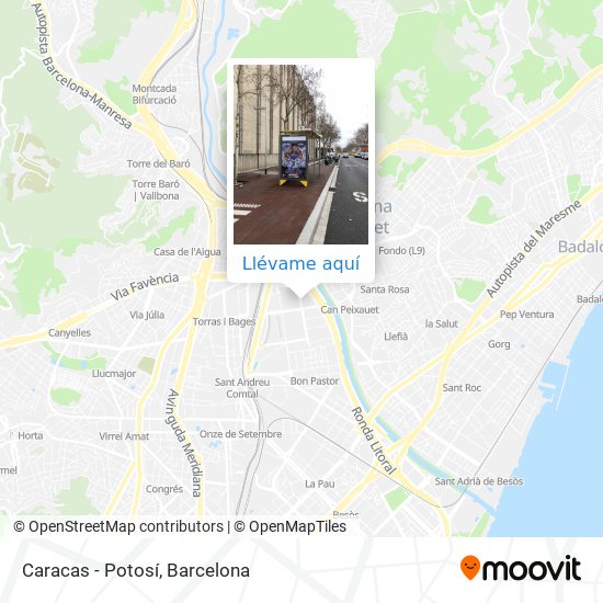 Mapa Caracas - Potosí